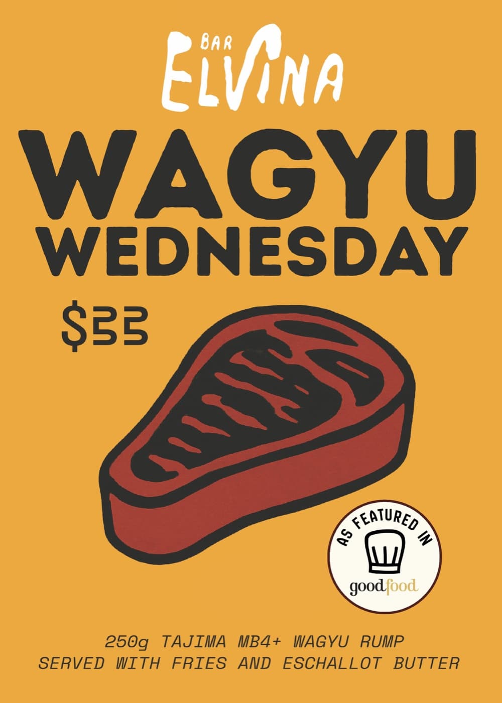 Wagyu Wednesday at Elvina in Avalon Beach